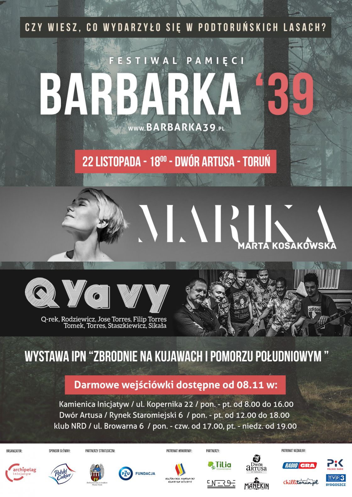 Marika i Q Ya Vy wystąpią na drugiej edycji Festiwalu Pamięci Barbarka ‘39