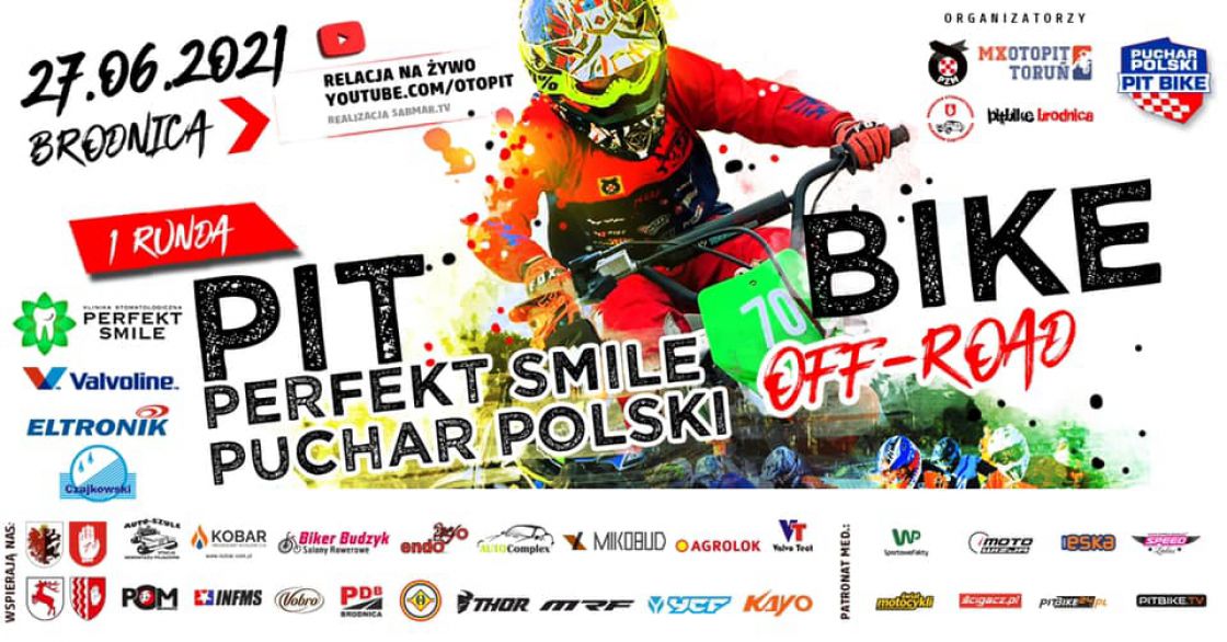Wielkie motoryzacyjne show w Brodnicy! Perfekt Smile Puchar Polski Pit Bike Off-Road